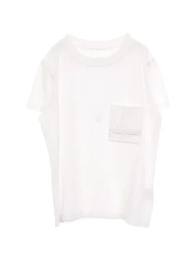 Pre-owned Hermes 2010s Embroidered-pocket T-shirt In White