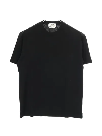 Pre-owned Hermes 2010s Embroidery Pocket T-shirt In Black