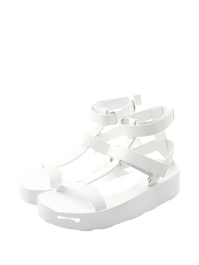 Pre-owned Hermes 2010s Enid Sandals In White