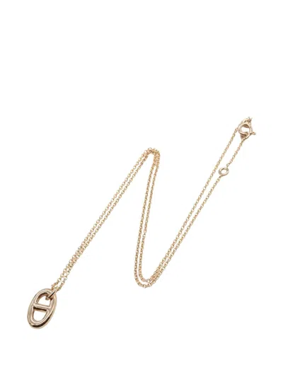 Pre-owned Hermes 2010s Farandole Chain Necklace In Pink