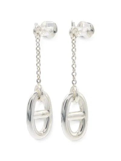 Pre-owned Hermes 2010s Farandole Earrings In Silver