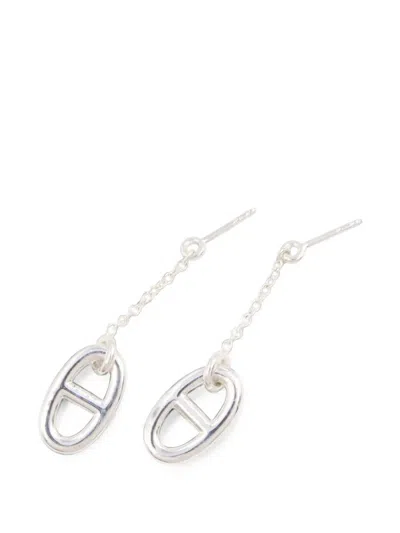 Pre-owned Hermes 2010s Farandole Earrings In Silver