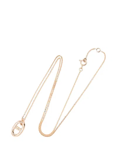 Pre-owned Hermes 2010s Farandole Necklace In Pink