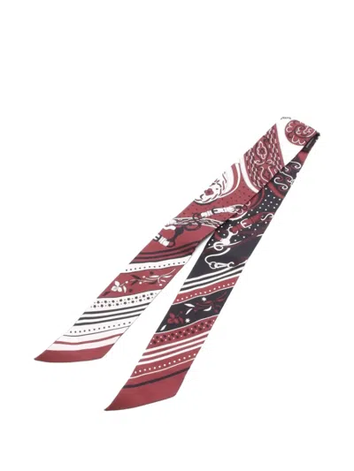 Pre-owned Hermes 2010s Festival Des Amazones Scarf In Red