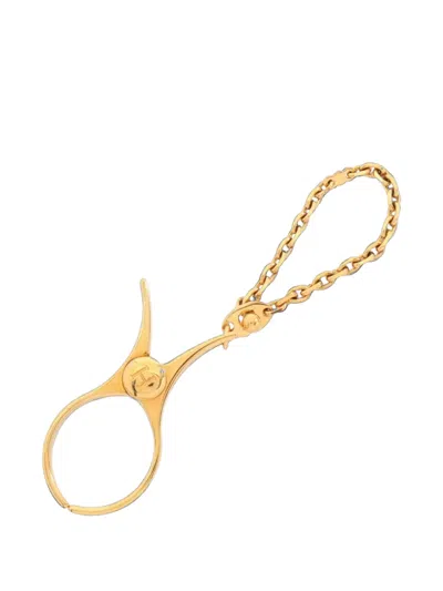 Pre-owned Hermes 2010s Filou Glove Holder In Gold