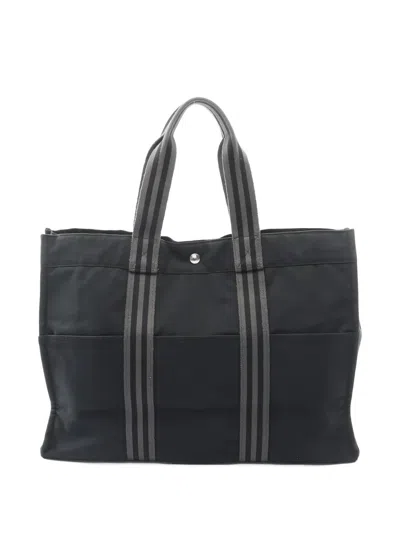 Pre-owned Hermes 2010s Foule Gm Tote Bag In Black