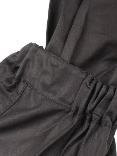 Pre-owned Hermes 2010s Frill Zip-up Blouse In Black