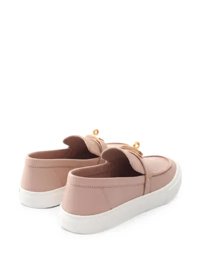 Pre-owned Hermes 2010s Game Slip-on Sneakers In Pink
