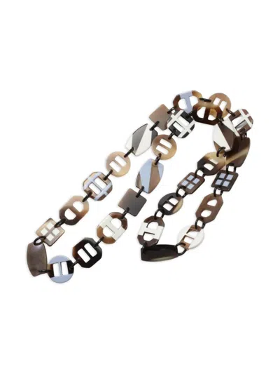 Pre-owned Hermes 2010s Geometric Chain Necklace