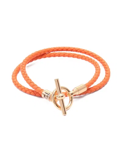 Pre-owned Hermes 2010s Glennan Double Tour Bracelet