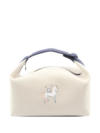 Pre-owned Hermes 2010s Gm Bride-a-brac Cabriole Handbag In Neutral