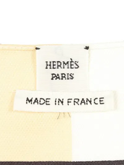 Pre-owned Hermes 2010s Grand Tralala Silk Dress In Neutral