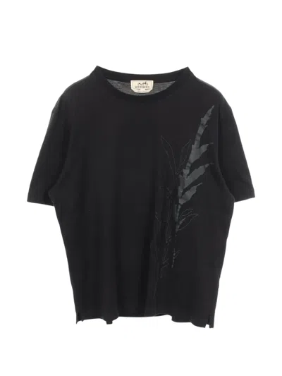 Pre-owned Hermes 2010s Graphic-print T-shirt In Black