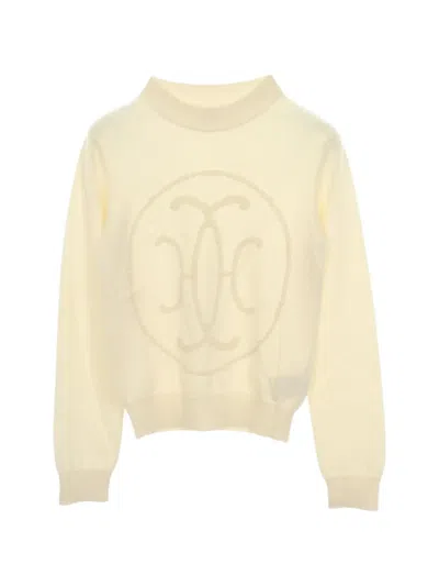 Pre-owned Hermes 2010s H Lift Crew-neck Sweater In Yellow