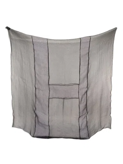 Pre-owned Hermes 2010s H-logo Silk Scarf In Black