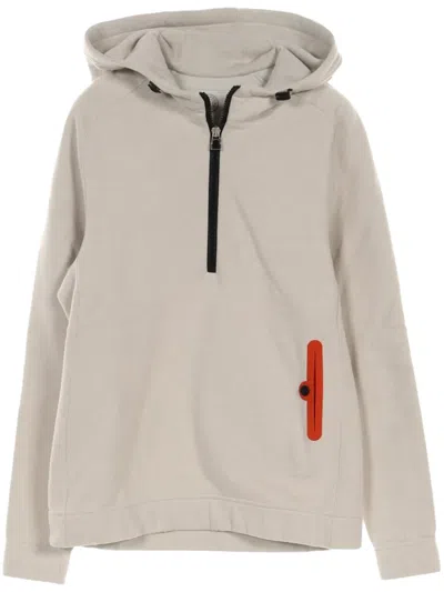 Pre-owned Hermes 2010s Half Zip-up Hoodie In Neutrals