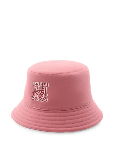 Pre-owned Hermes 2010s Harper H Electrique Bucket Hat In Pink