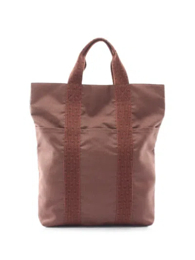 Pre-owned Hermes 2010s Herline Cabas Tote Bag In Brown