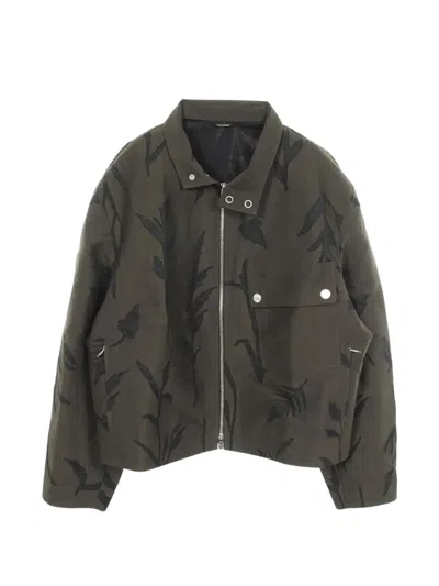 Pre-owned Hermes 2010s Hervier Deperlan Military Jacket In Green