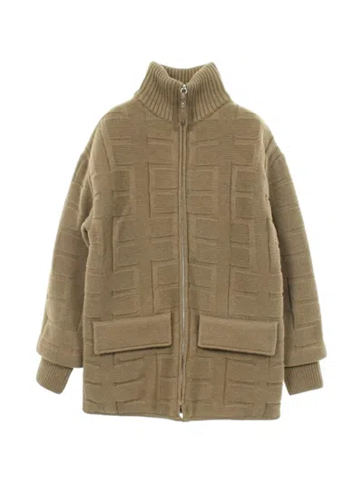 Pre-owned Hermes 2010s H-pattern Cardigan In Green