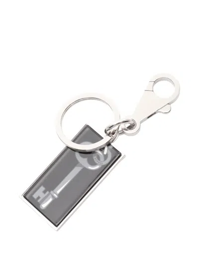 Pre-owned Hermes 2010s Illusion Keyring In Silver