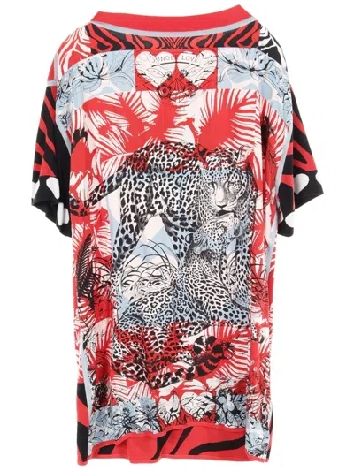 Pre-owned Hermes 2010s Jungle Love Dress In Red