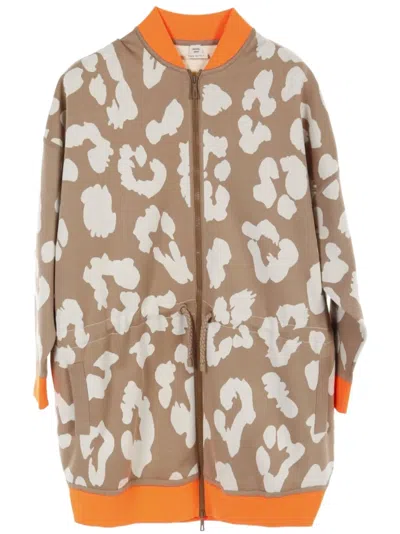 Pre-owned Hermes 2010s Jungle Love Jacket In Neutrals
