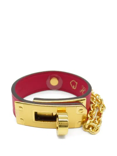 Pre-owned Hermes 2010s Kelly Glove Holder In Pink