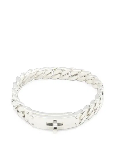 Pre-owned Hermes 2010s Kelly Grommet Bracelet In Silver