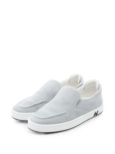 Pre-owned Hermes 2010s Kiddie Sneakers In Gray