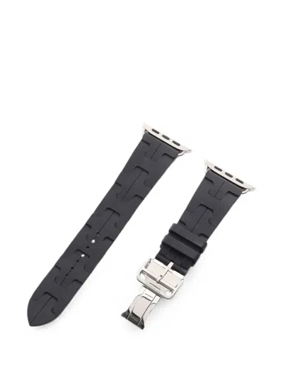 Pre-owned Hermes 2010s Kilim Watch Strap In Black