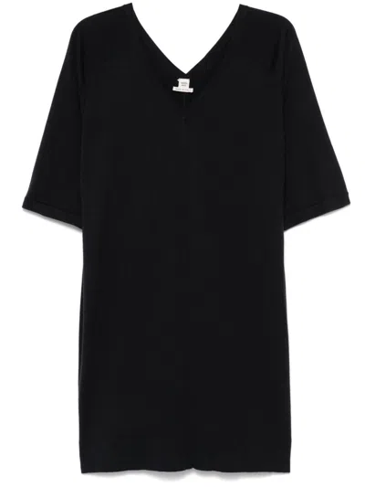 Pre-owned Hermes 2010s Knitted Mini Dress In Blue