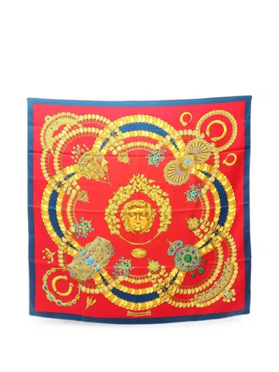 Pre-owned Hermes 2010s Kosmima Scarf In Red