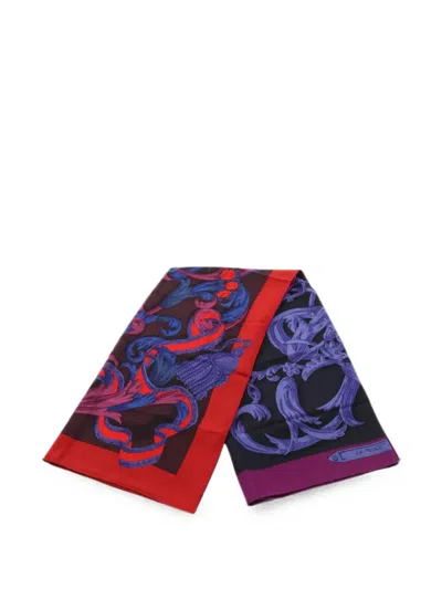 Pre-owned Hermes 2010s La Mors À La Conétable Scarf In Black
