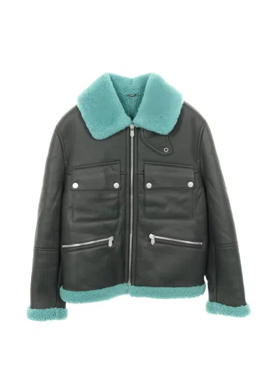 Pre-owned Hermes 2010s Leather Jacket In Black