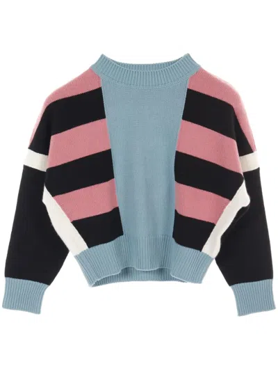 Pre-owned Hermes 2010s Lettres Equestres Sweater In Blue