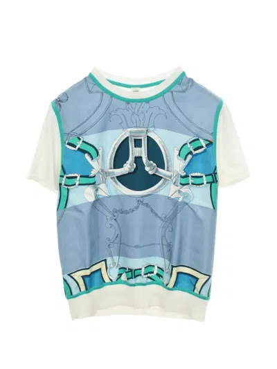 Pre-owned Hermes 2010s L'instruction Du Roy Zoom Silk-panel Top In White