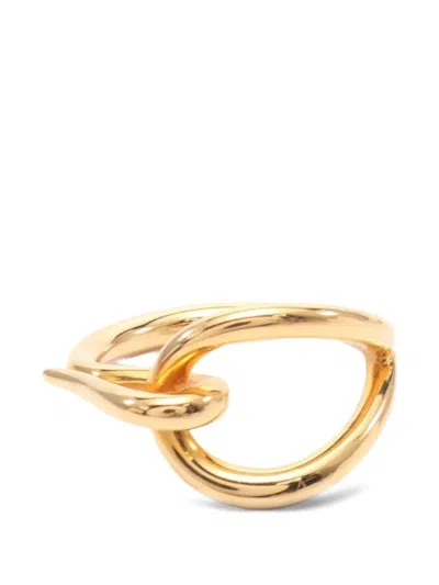 Pre-owned Hermes 2010s Logo-engraved Scarf Ring
