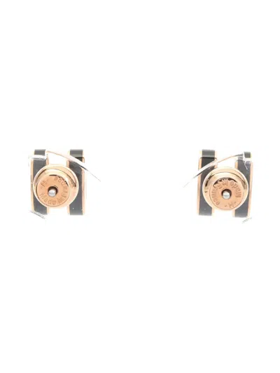 Pre-owned Hermes 2010s Mini Pop H Earrings In Pink