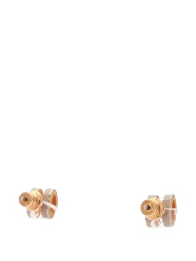 Pre-owned Hermes 2010s Mini Pop H Earrings In Pink