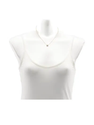 Pre-owned Hermes 2010s Mini Pop H Necklace In Pink