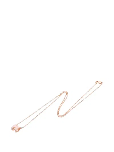 Pre-owned Hermes 2010s Mini Pop H Necklace In Pink