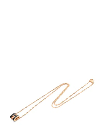 Pre-owned Hermes 2010s Mini Pop H-pendant Necklace In Pink