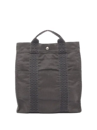 Pre-owned Hermes 2010s Mm Ado Yell-line Backpack In Gray