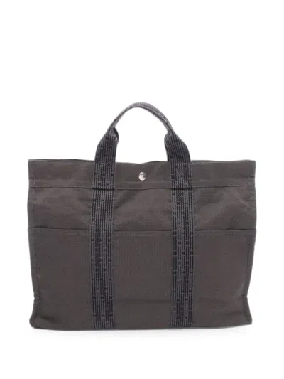 Pre-owned Hermes 2010s Mm Herline Tote Bag In グレー