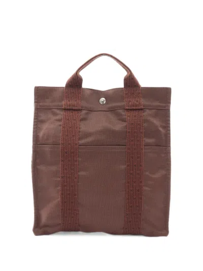 Pre-owned Hermes 2010s Mm Yell Line Ado Backpack In Brown