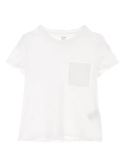 Pre-owned Hermes 2010s Mosaic-detailing T-shirt In White