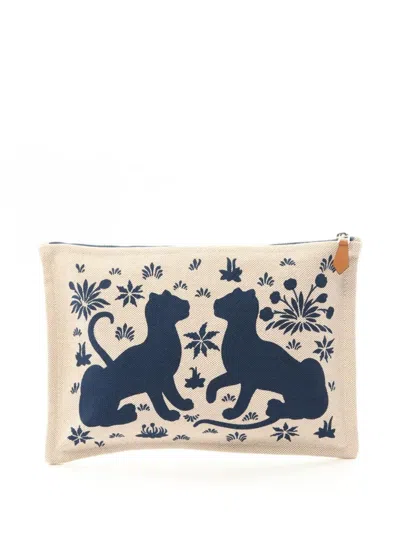 Pre-owned Hermes 2010s New Yachting Gm Pouch