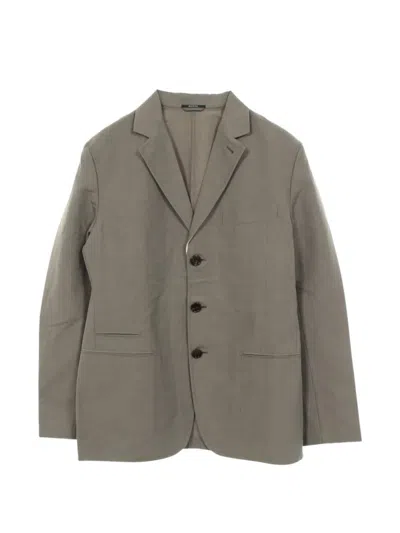 Pre-owned Hermes 2010s Notched-lapels Tailored Blazer In Gray