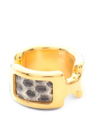 Pre-owned Hermes 2010s Olympe Pm Ear Cuff In Gold